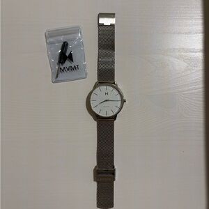 MVMT Silver Mesh Strap Watch